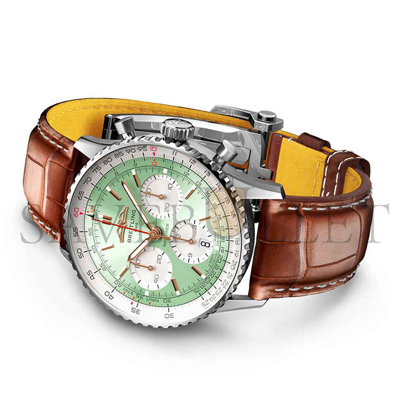 BREITLING NAVITIMER B01 MINT GREEN DIAL 41MM AB0139211L1P1